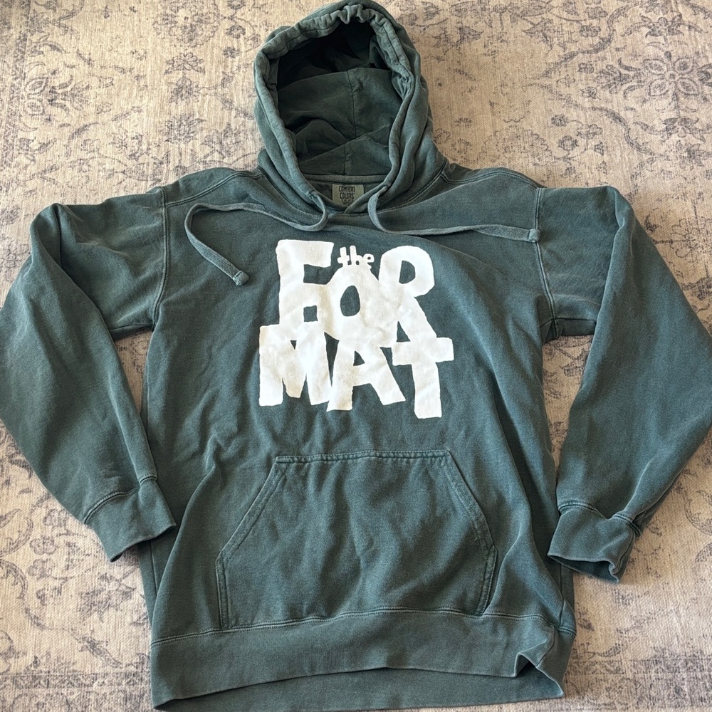 The Format Band Comfort Colors Pullover Hoodie - small - green.